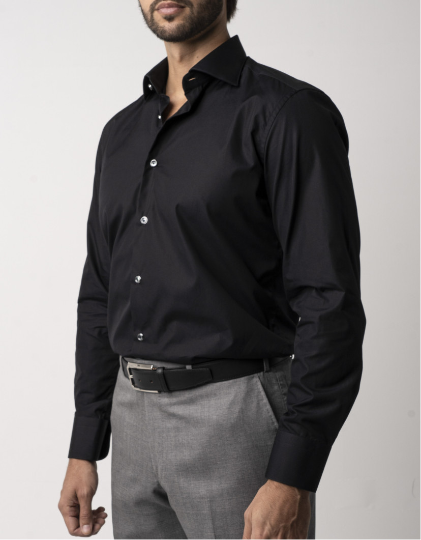 Castello d'Oro Black Shirt 100%Cotton image